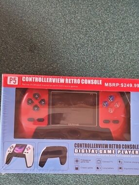 NIB Retro Game Handheld Console – Red Or BLUE